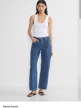 Aritzia Denim Forum Kai Relaxed Mid-Rise Barrel Jean